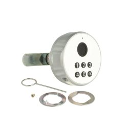 Elektronisk Fingeraftryksl�s "Phil" �19x30mm-Hvid-Privat/Off