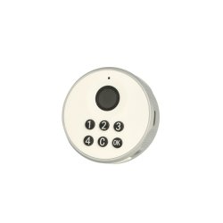 Elektronisk Fingeraftryksl�s "Phil" �19x30mm-Hvid-Privat/Off