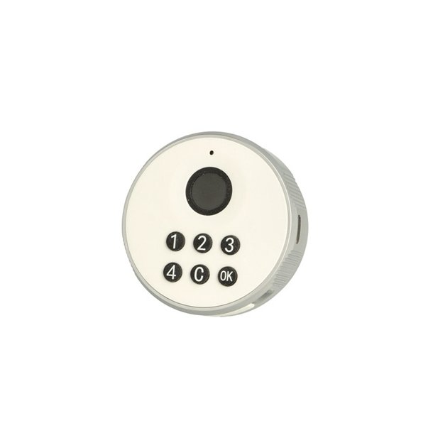 Elektronisk Fingeraftryksl�s "Phil" �19x30mm-Hvid-Privat/Off