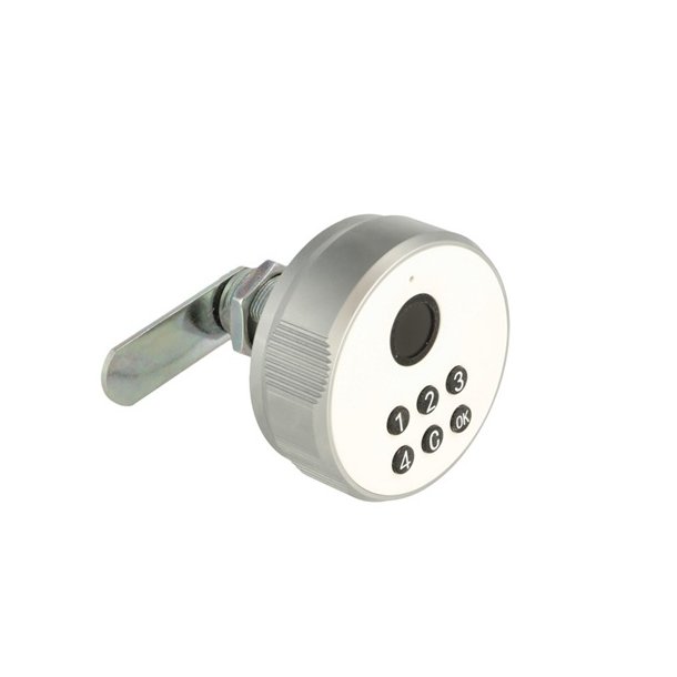 Elektronisk Fingeraftryksl�s "Phil" �19x30mm-Hvid-Privat/Off