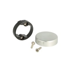 Dkkappe 30mm - Aluminium Look - til Glashngsel 26mm