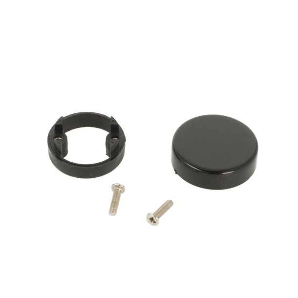 Dkkappe 30mm - Sort - til Glashngsel 26mm