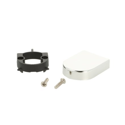 D�kkappe 40x30mm - Forkromet - til Glash�ngsel �26mm