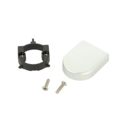 Dkkappe 40x30mm - Aluminium Look - til Glashngsel 26mm