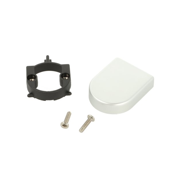 Dkkappe 40x30mm - Aluminium Look - til Glashngsel 26mm