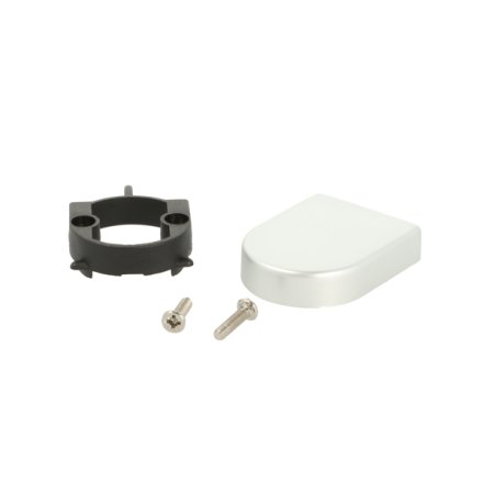 D�kkappe 40x30mm - Aluminium Look - til Glash�ngsel �26mm