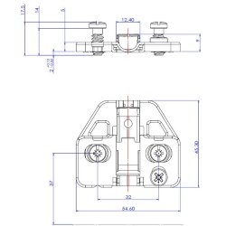Montageplade til Skabshngsel m/Softclose - EURO Skruer