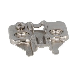 Montageplade H2 til Skabshngsel m/Softclose - Trskruer