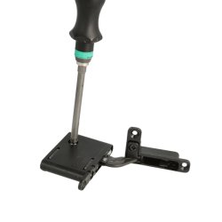 Skjult Skabshngsel "3D" Sort - med Softclose - Hjre