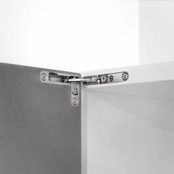 Skjult Skabshngsel "3D" Sort - med Softclose - Hjre