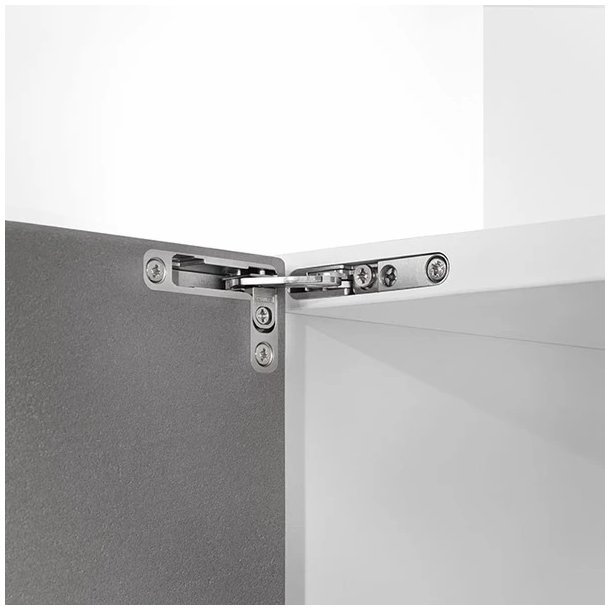 Skjult Skabshngsel "3D" Sort - med Softclose - Hjre