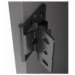 Skabshngsel "Easy"til 8-10mm Panel - Forkromet