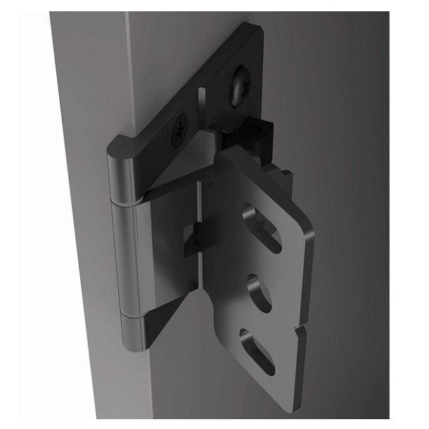 Skabshngsel "Easy" til 8-10mm Panel - Sort