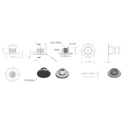 Monteringskappe til "Easy" - Brstet