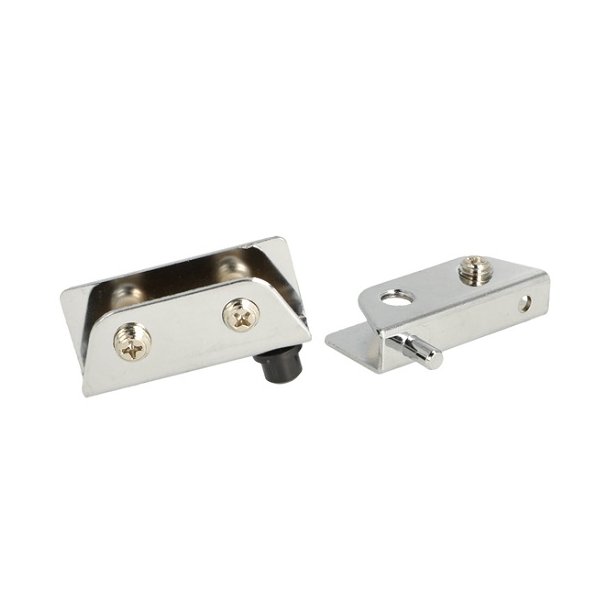 Vitrinehngsel St 4-6mm - uden Hulboring - Forkromet