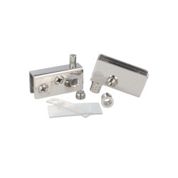 Vitrinehngsel St 8mm - uden Hulboring - Poleret Rustfri