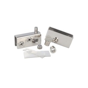 Vitrinehngsel St 8mm - uden Hulboring - Poleret Rustfri