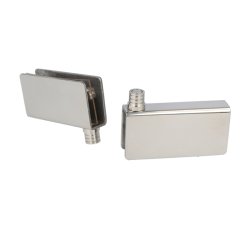 Vitrinehngsel St 10mm - uden Hulboring - Poleret Rustfri