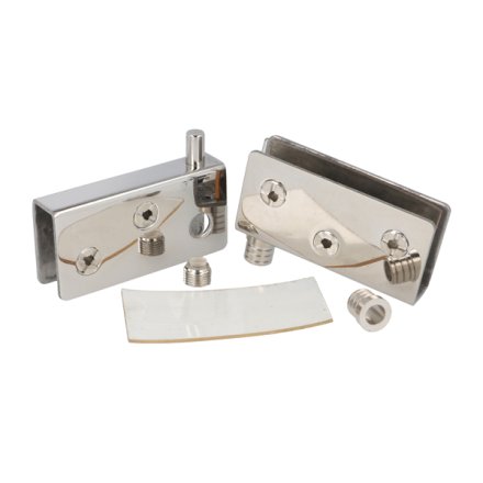 Vitrineh�ngsel S�t 10mm - uden Hulboring - Poleret Rustfri