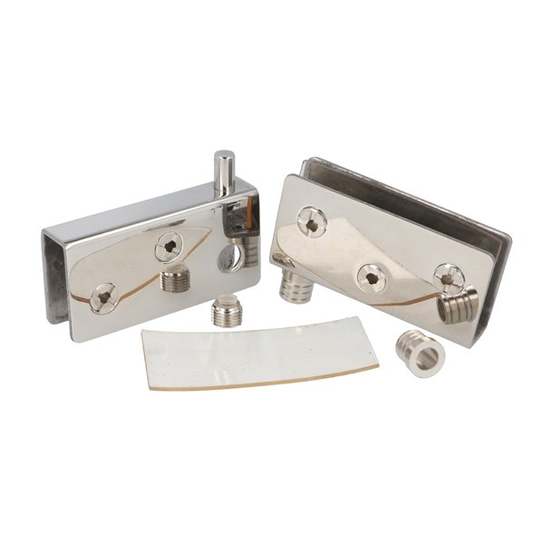 Vitrinehngsel St 10mm - uden Hulboring - Poleret Rustfri