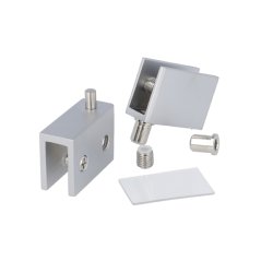 Vitrinehngsel St 4-8mm - uden Hulboring - Alu Look