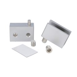 Vitrinehngsel St 4-8mm - uden Hulboring - Alu Look