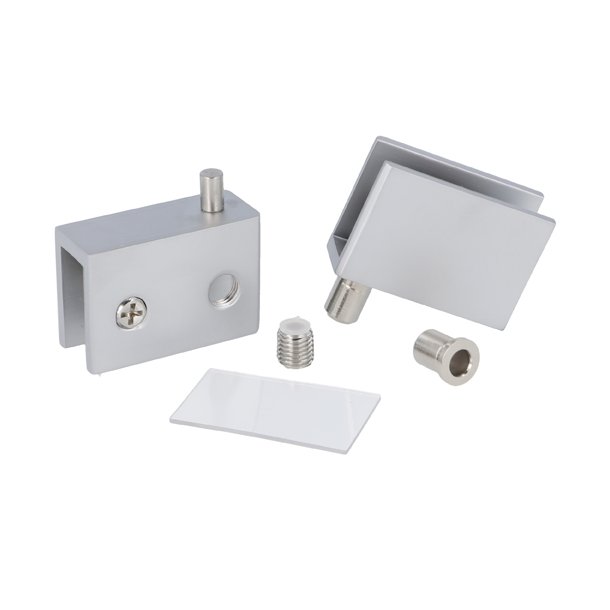 Vitrinehngsel St 4-8mm - uden Hulboring - Alu Look