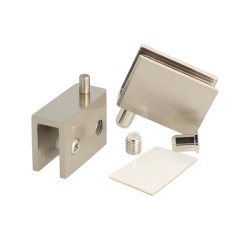 Vitrinehngsel St 4-8mm - uden Hulboring - Rustfri Look