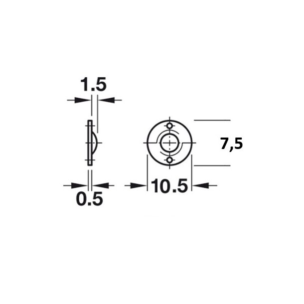 Modblik til Kuglesnapl�s "Balo" �8x8mm (506077)