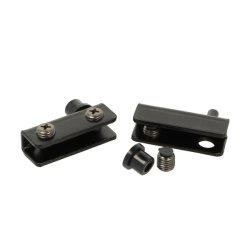 Vitrinehngsel St 4-5mm - uden Hulboring - Sort