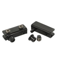 Vitrinehngsel St 4-5mm - uden Hulboring - Sort