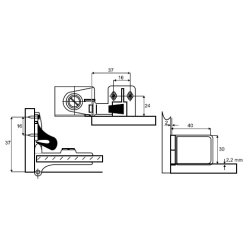 Vitrinehngsel St 3-5mm - uden Hulboring - Bronzeret
