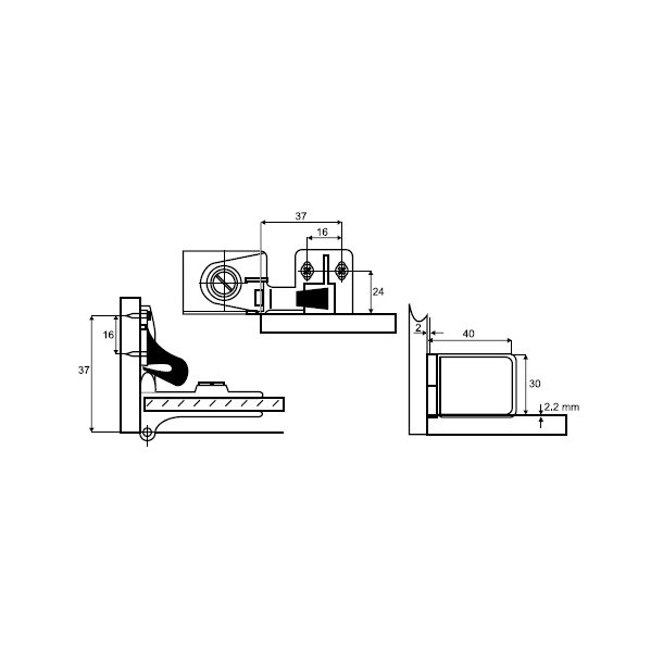 Vitrinehngsel St 3-5mm - uden Hulboring - Bronzeret
