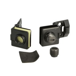 Vitrinehngsel St 4-6mm - uden Hulboring - Sort