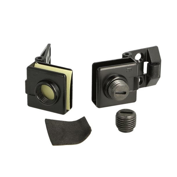 Vitrinehngsel St 4-6mm - uden Hulboring - Sort