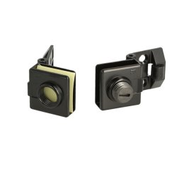 Vitrinehngsel St 4-6mm - uden Hulboring - Sort