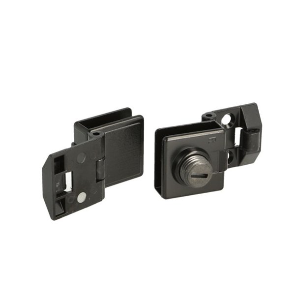 Vitrinehngsel St 4-6mm - uden Hulboring - Sort