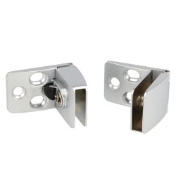 Vitrinehngsel St 4-6mm - uden Hulboring - Aluminium Look