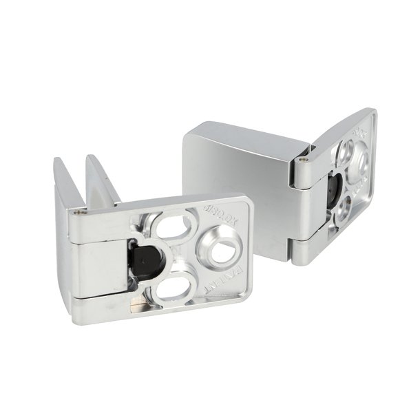 Vitrinehngsel St 4-6mm - uden Hulboring - Aluminium Look