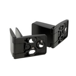 Vitrinehngsel St 4-6mm - uden Hulboring - Sort