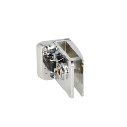 Vitrinehngsel Hjre 4-6mm Glas, Smal Mont.Plade- Forkromet