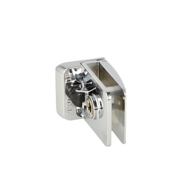 Vitrinehngsel Hjre 4-6mm Glas, Smal Mont.Plade- Forkromet