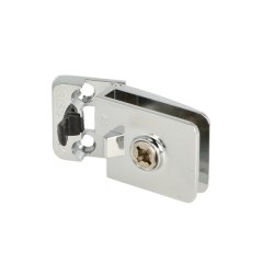 Vitrinehngsel Hjre 4-6mm Glas, Smal Mont.Plade- Forkromet