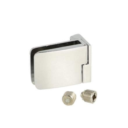 Vitrineh�ngsel H�jre 4-6mm Glas, Smal Mont.Plade- Forkromet