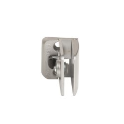 Vitrinehngsel Hjre 4-6mm Glas, Smal Mont.Plade- Alu Look