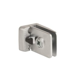 Vitrinehngsel Hjre 4-6mm Glas, Smal Mont.Plade- Alu Look