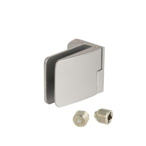 Vitrinehngsel Hjre 4-6mm Glas, Smal Mont.Plade- Alu Look