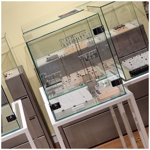 Vitrineh�ngsel "See Me" 4-6,75mm Glas - Forkromet