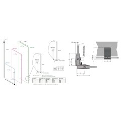 Vitrineh�ngsel "See Me" 4-6,75mm Glas - Sort