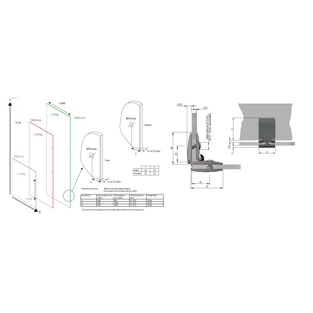 Vitrineh�ngsel "See Me" 4-6,75mm Glas - Sort